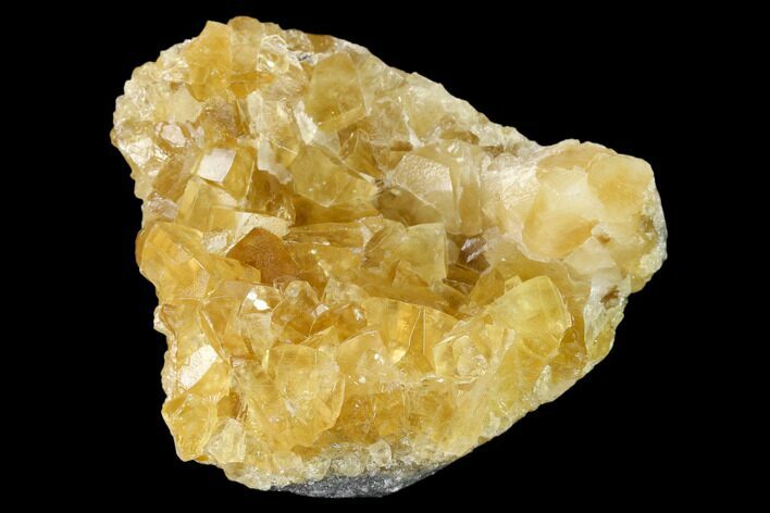 Lustrous, Yellow Calcite Crystal Cluster - Fluorescent! #139750